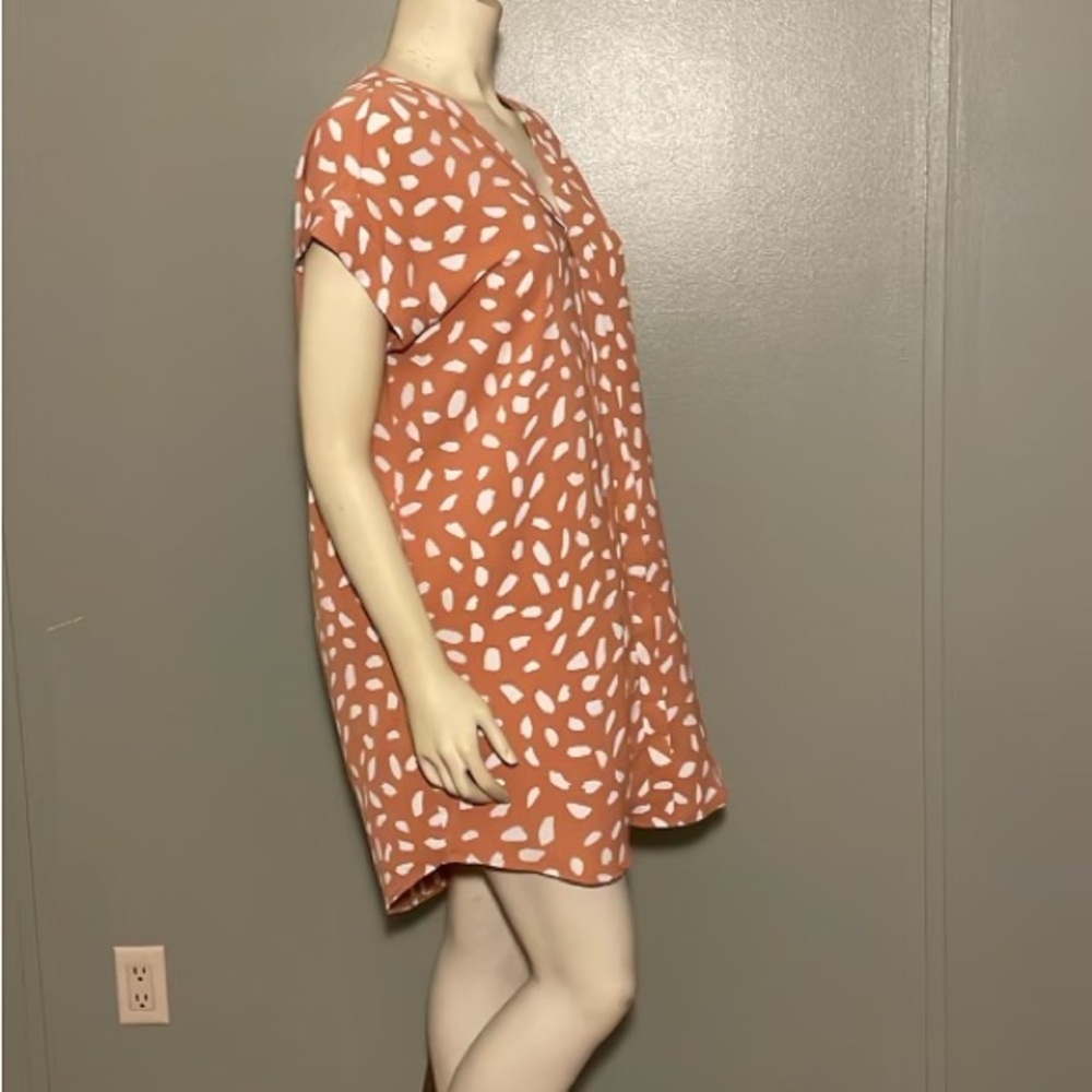 Umgee Orange and White Patterned Dress - Picture 3 of 15